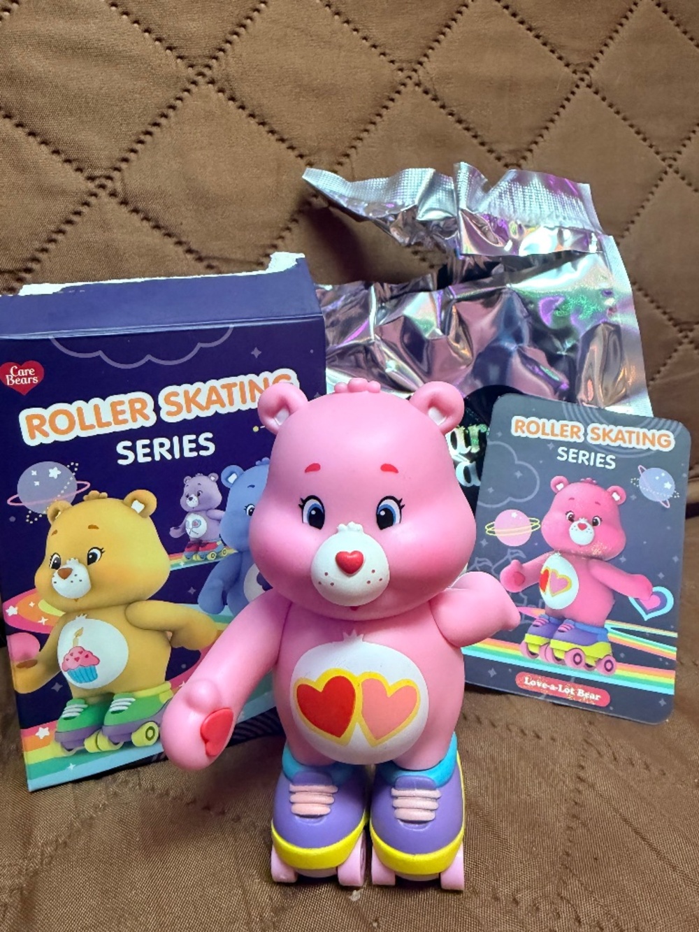 Take Toys Care Bears Roller Skating Series Blind Box - Love-a-Lot Bear (Confirme